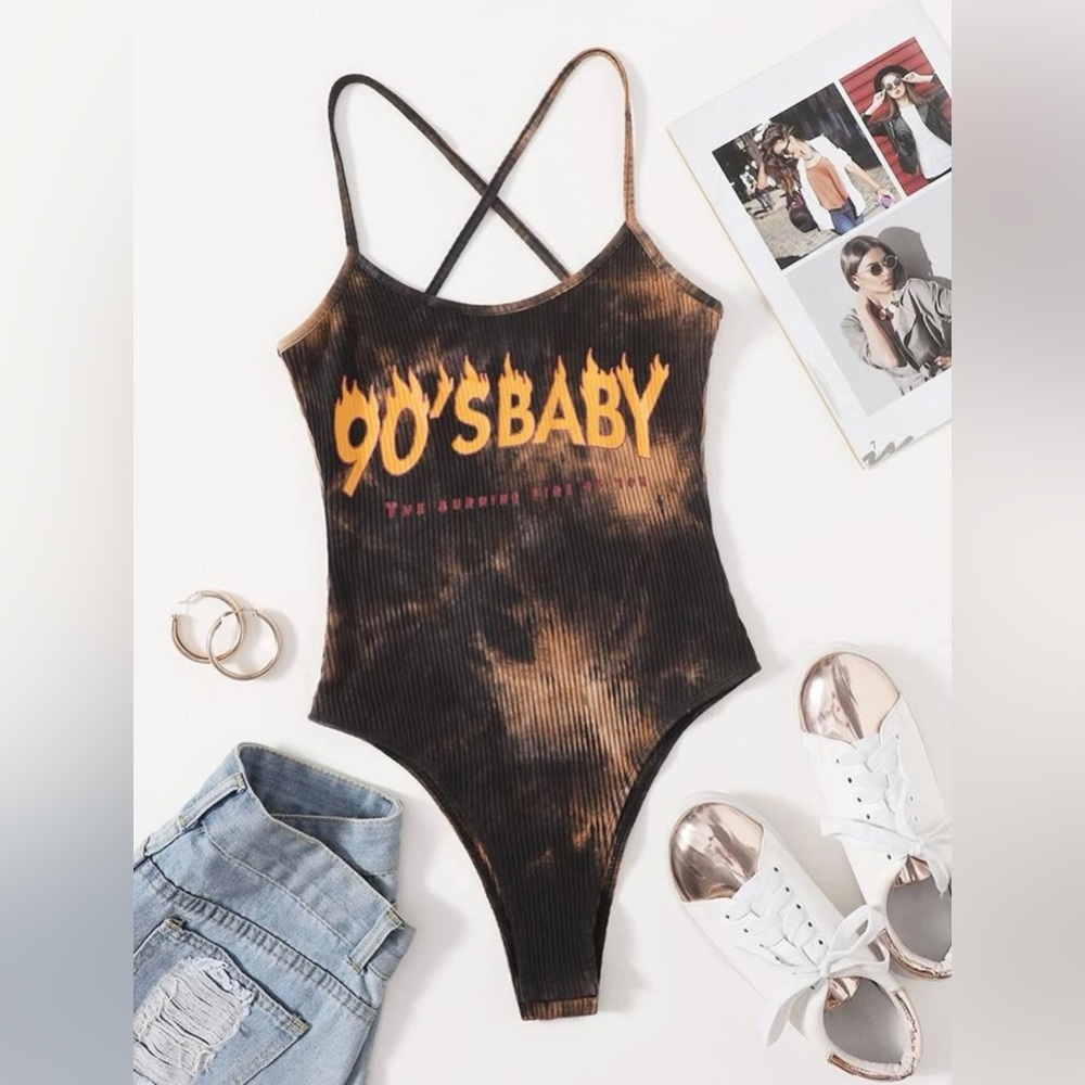 90s baby Tie Dye Top